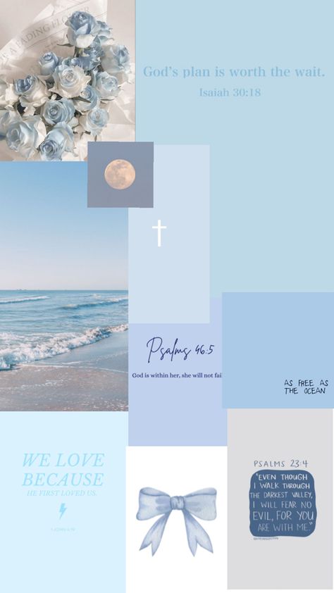 Fear Wallpapers, Christian Iphone Wallpaper Blue, Light Blue Aesthetic Christian Wallpaper, Blue Christian Background, Light Blue Bible Verse Wallpaper, Blue Wallpaper Christian, Blue Bible, Bible Quotes Background, Christian Iphone Wallpaper