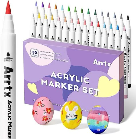 Paint Pens For Rocks, Waterproof Paint, Art Pens And Markers, Stone Ceramic, Acrylic Paint Pens, Brush Markers, Birthday Gift Cards, Acrylic Brushes, Brush Pens