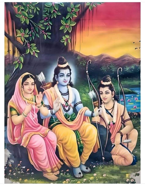 Ramayana Paintings, Sita Devi, Lakshmi Narsimha, Sita Rama, Ram Ji Photo, Ram Sita Photo, Temple Wall Art, Hellsing Ultimate Anime, Rama Sita