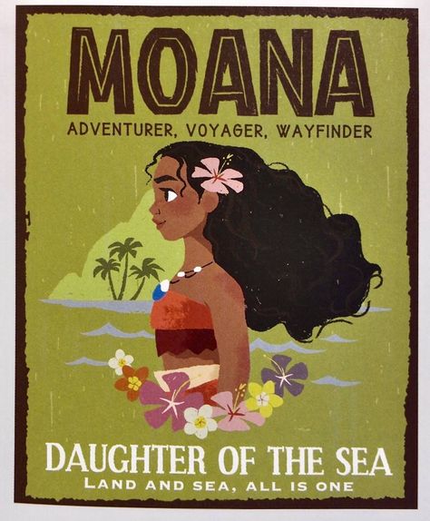 Moana Poster, Disney Picture Frames, Disney Moana Art, Vintage Disney Posters, Moana Movie, Disney Collage, Disney Posters, Pola Kartu, Disney Moana