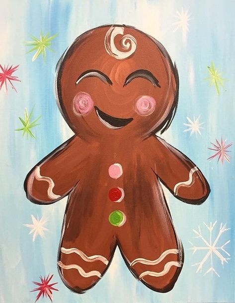 Juleverksted For Barn, Kids Canvas Painting, Christmas Canvas Art, Christmas Paintings On Canvas, Cute Canvas Paintings, Kids Canvas, Holiday Painting, Canvas Painting Diy, Christmas Canvas