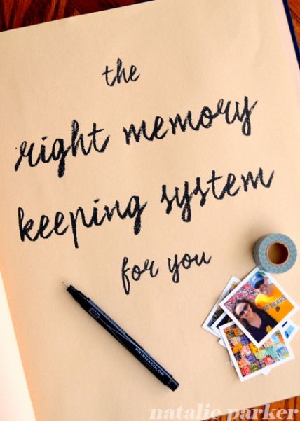 The Right Memory Keeping System by Natalie Parker Types Of Memory, Scrapbook Tutorial, Memory Keepers, Memory Keeping, How To Find, Family History, Scrapbooking