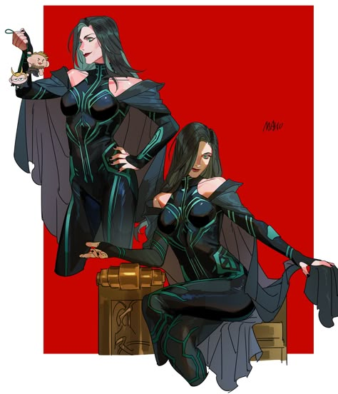 Marvel Hela, Marvel Characters Art, Marvel Fanart, Marvel Villains, Marvel Fan Art, Comics Girls, Marvel Women, Super Villains, Marvel Fan