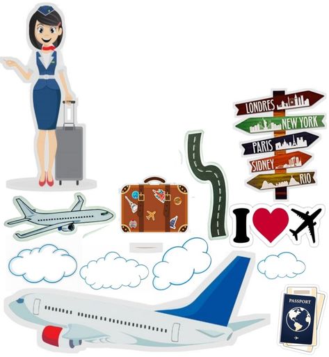 Travel Cake Topper Printable, Cebu Pacific Flight Attendant, Cebu Pacific, Photo Cake Topper, Travel Cake, Baby Cake Topper, Birthday Cake Topper Printable, Travel Themes, Flight Attendant