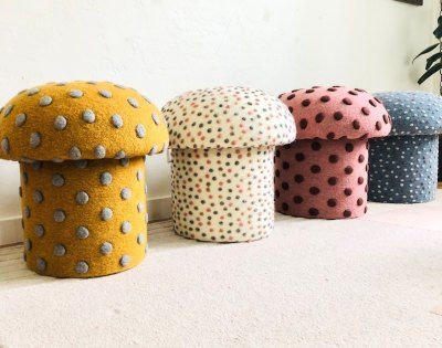 Mushroom Ottoman, Mushroom Stool, Tiki Lounge, Occasional Seating, Couch Covers, Earth Friendly, Decor Accessories, Cottage Core, Moving Forward