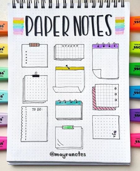 Beginner Doodles, Step By Step Doodles, Doodle Step By Step, Doodle Bullet Journal, Bujo Doodles, Penanda Buku, Paper Notes, Bullet Journal Ideas Templates, Note Doodles