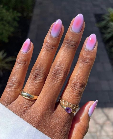 Blue Nails Aura, Pink And Blue Aura Nails, Summer Nails Aura, Aura Gel Nails, Summer Aura Nails, Aura Nails Blue, Blue Aura Nails, Aura Nails, Preppy Inspiration