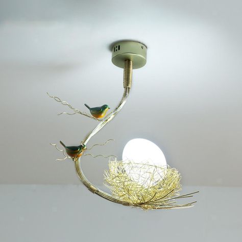 Light For Kitchen Island, Island Bedroom, Light For Kitchen, Kitchen Ceiling Lights, Light Ceiling, Chandelier Light, Bird Nest, Cool Lighting, Hanging Lamp