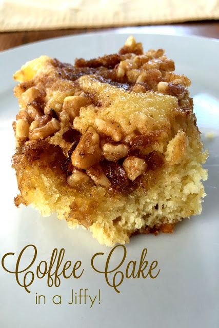 Coffee cake 1 Jiffy Mix Coffee Cake Recipe, Jiffy Coffee Cake Recipe, Blueberry Coffee Cake Muffins, Jiffy Mix Recipes, Jiffy Recipes, Coffee Cake Cookies, Classic Coffee Cake, Baking Mix Recipes, Jiffy Mix