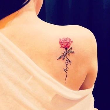 Ideas For Tattoos, Rose Tattoo With Name, Rose Tattoo Ideas, Thumb Tattoos, Watercolor Rose Tattoos, Pink Rose Tattoos, Rose Tattoos For Women, Airbrush Tattoo, Red Rose Tattoo