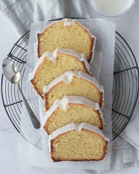 Gluten-Free Vanilla Pound Cake | Chef Janet Gluten Free Pound Cake Recipe, Vanilla Pound Cake Recipe, Gluten Free Pound Cake, Gf Cake, Vanilla Pound Cake, Gluten Free Vanilla Cake, Almond Flour Cakes, Vanilla Mug Cakes, Sour Cream Pound Cake