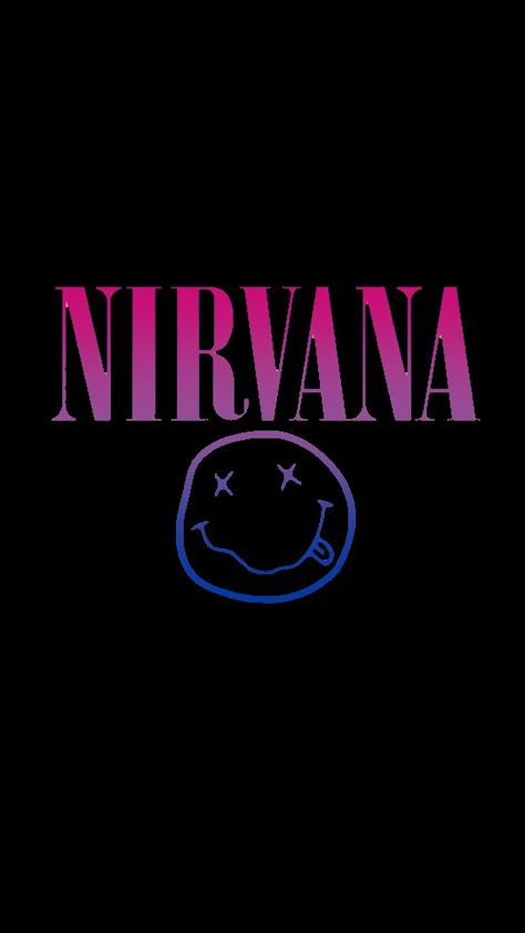 Bisexual Pride Quotes, Bisexual Wallpaper Iphone Aesthetic, Nirvana Wallpaper, Nirvana Logo, Nirvana Poster, Lgbtq Quotes, Bi Flag, Rock Band Posters, Iconic Wallpaper