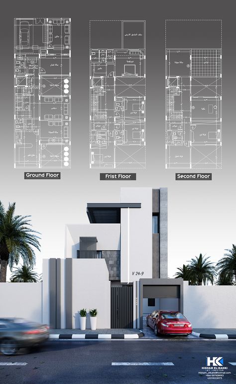 Villa Floor Plan Modern, Behance House Design, Modern Townhouse Floorplan, Modern Villa Plan Luxury, Modern Villa Design Plan Layout, Modern Duplex Design House Plans, Modern Villa Exterior Design, Villa Floor Plan, Architecture House Plans