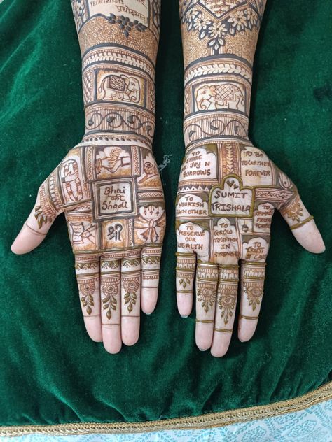 Unique mehndi designs Mehndi Designs Bhai Shadi, Bhai Wedding Mehndi, Mehendi Design For Brothers Wedding, Bhaidooj Mehndi Designs, Brother Wedding Mehndi Design For Sister, Bhai Mehndi Design, Mehandi For Brothers Wedding, Best Friend Mehndi, Brother Wedding Mehndi Design