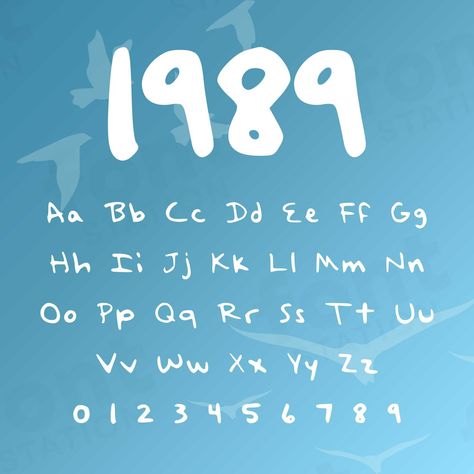 1989 Font Taylor Swift, Title Font Ideas, Taylor Swift Alphabet, Taylor Swift Fonts, Pop Art Font, Birthday Font, 1989 Taylor's Version, Pretty Fonts, Font Alphabet