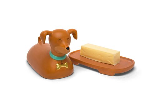 BigMouth Inc Dog Butter Dish by RosettaBrands on Etsy https://www.etsy.com/listing/731742452/bigmouth-inc-dog-butter-dish Butter Bell, Quirky Kitchen, Dog Ceramic, Ceramic Butter Dish, Dapple Dachshund, Ceramic Dog, Brown Dog, Weiner Dog, Functional Kitchen