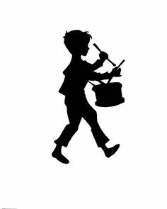 black silhouette little drummer boy | Little Drummer Boy Nativity Silhouette, Boy Silhouette, Little Drummer Boy, The Little Drummer Boy, Scroll Saw Patterns Free, Silhouette Cards, Doodle Tattoo, Silhouette Clip Art, Silhouette Christmas