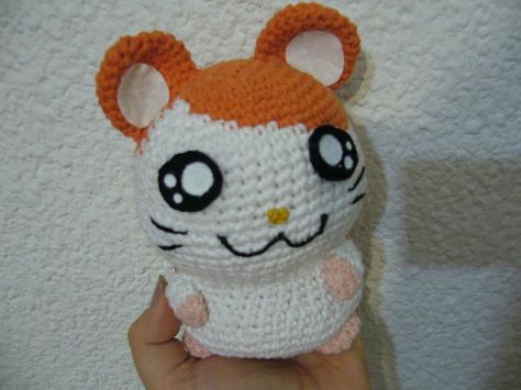 Hamtaro Anime Crochet, Yarn Organization, Kawaii Crafts, Crochet Idea, Halloween Crochet Patterns, Crochet Amigurumi Free Patterns, Crochet Amigurumi Free, Hat Ideas, Halloween Crochet