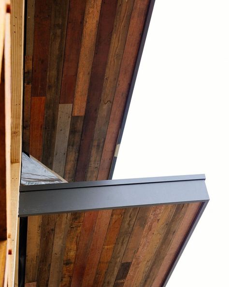 Reclaimed timber lining for the eaves.  spot on! Re-post by Hold With Hope Renovation Inspiration, Reclaimed Timber, Spot On, Sustainability, Hold On, Dining Room