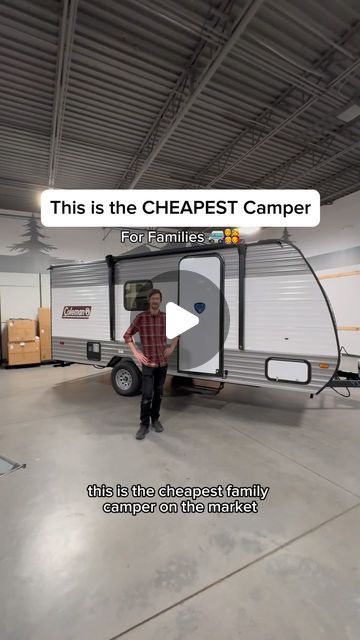 Tyler + Madison White | RV Life + Travel + Adventure on Instagram: "Tour the Cheapest Family Camper 🚐

This is one of the most popular campers at @campingworld because of the price tag, the fact that it can be towed with nearly any vehicle, and it sleeps up to 5 people which makes it perfect for families.

Head to Camping World to take a tour in person! 

#campingworldpartner #rvtour #rvlife #rvliving" Camper For 4 People, Family Of 6, Diy Camper, Camping World, Rv Life, Rv Camping, Rv Living, Camper Trailers, Travel Adventure