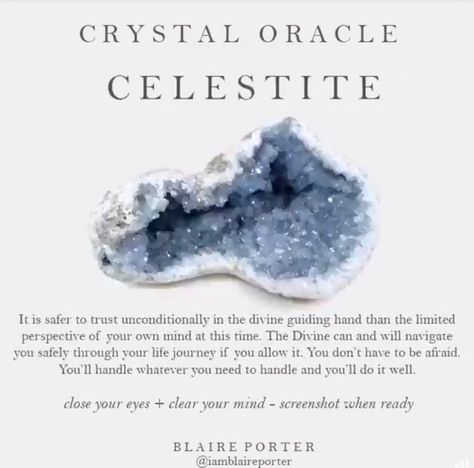 Crystals Healing Grids, Celestite Crystal, Spiritual Crystals, Gemstone Meanings, Crystal Healing Stones, Crystal Meanings, Chakra Healing, Sacred Space, Massage Therapy