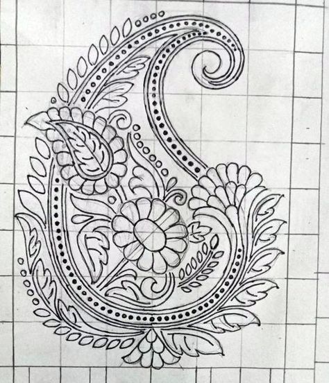 Traditional banarasi butta Archives - Designsketch.in Baby Mehndi Design, Fashion Editorial Layout, Antique Pattern, Barbie Drawing, Hand Work Design, Simple Rangoli Border Designs, 2023 Art, Flower Art Drawing, Rangoli Border Designs