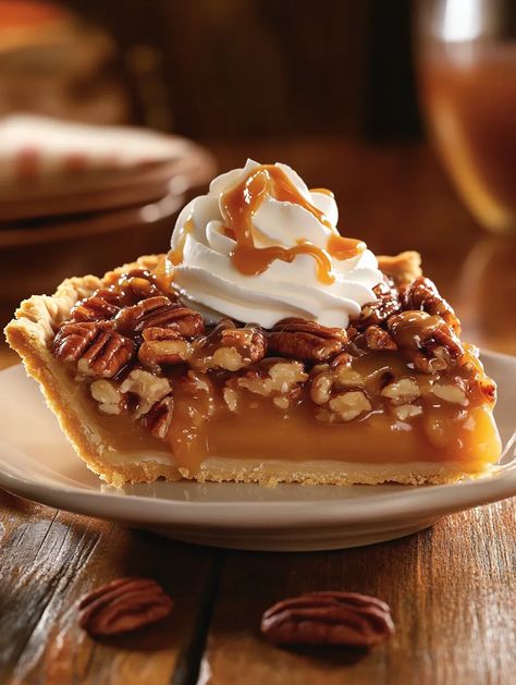 Caramel Pecan Delight Pie Recipe – Irresistibly Sweet and Crunchy Custard Pecan Pie Recipe, Pecan Delight Pie, Salted Caramel Pecan Pie, Caramel Pie Recipe, Pecan Delight, Caramel Pecan Pie, Caramel Pie, Chocolate Pie Recipes, Gooey Caramel