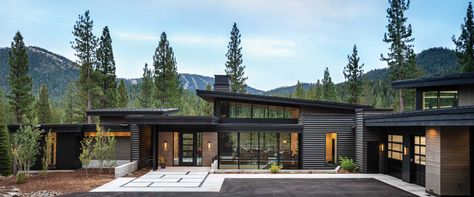 Mountain Modern Home, Modern Mountain Home, Mountain Modern, Modern Mountain, Mountain Home, Modern Home, Windows And Doors, Modern House, Doors