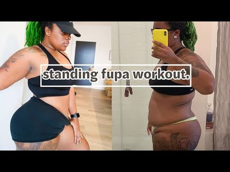 STANDING ABS WORKOUT TO GET RID OF YOUR FUPA! | Vlogmas Day 16 - YouTube Standing Fupa Exercises, How To Get Rid Of A Fupa, Fupa Work Outs Standing, Standing Fupa Workout, Get Rid Of Fupa, How To Get Rid Of Fupa, Fupa Workouts At Home, Fupa Work Outs, Standing Ab Workout