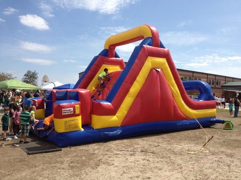 Rock Climb Slide Rental Castles For Sale, Jumping Castle, Inflatable Obstacle Course, Daycare School, Obstacle Courses, Castle House, Obstacle Course, Water Toys, Inflatable Water Slide