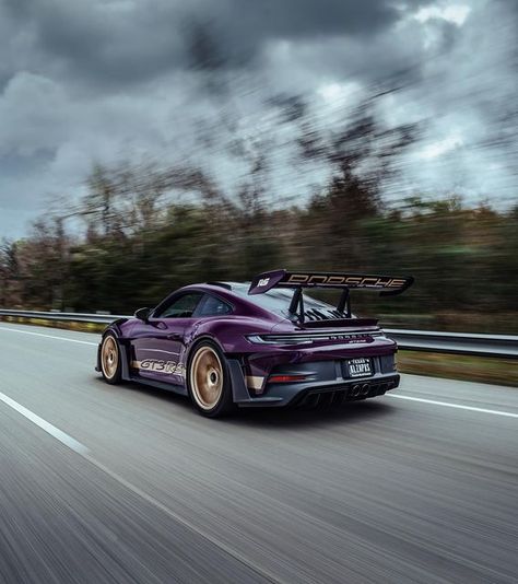 Kaitlyn Clink, Texas Car Photographer on Instagram: "992 gt3rs in Aubergine. Got to learn about the meaning behind a Sonderwunsch spec on this shoot as well. I love every angle on these cars. Porsche stays my favorite.   #porsche #porschegt3rs #gt3rs #porschemoment #porscheusa #992 #992gt3rs #supercar #exoticcar #luxurycar #porsche911 #carphotography #cargirl" Porsche 992 Gt3 Rs, 992 Gt3 Rs, 2023 Porsche, 992 Gt3, Porsche Gt, Porsche 992, Cars Porsche, Moving On In Life, Porsche Gt3