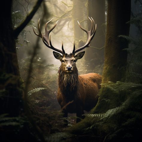 a photo realistic stag in the forest in the style of Alex Timmermans action packed cartoons #aiartcommunity #MidJourney #nft #AI #art #painting #nftartist #AIartgallery #DigitalArt #artwork #AIart #generativeart #GenerativeAI #artwork #artist #artistsofinstagram Stag Photography, Deer Photos, Stag Deer, Spirit Animals, Generative Art, My Photo Gallery, In The Forest, Spirit Animal, The Forest