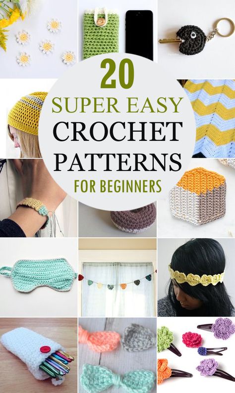 30 Minute Crochet Projects, Super Easy Crochet Patterns, Beginning Crochet Projects, Easy Crochet Patterns For Beginners, Beginner Crochet Patterns, Beginning Crochet, Super Easy Crochet, Crochet Geek, Easy Crochet Projects