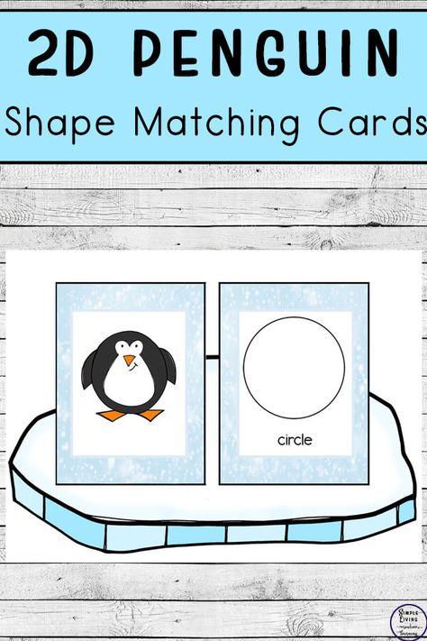 Shape Penguins Preschool, Penguin Shapes, Penguin Preschool, Penguin Activities, Toddler Math, Shape Activities, Preschool Play, Penguin Crafts, Learning Printables