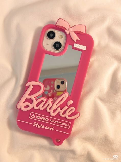 A Mirror Selfie, Aesthetic Case, Cute And Aesthetic, Crystal Phone Case, Barbie Aesthetic, Creative Iphone Case, Girly Iphone Case, Bling Phone Cases, Iphone Case Collection