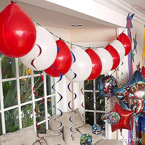 Avenger Party, Deco Ballon, Avenger Birthday Party, Avengers Party, Avengers Birthday, Superhero Birthday, Ideas Party, Boy Birthday Party, Party City