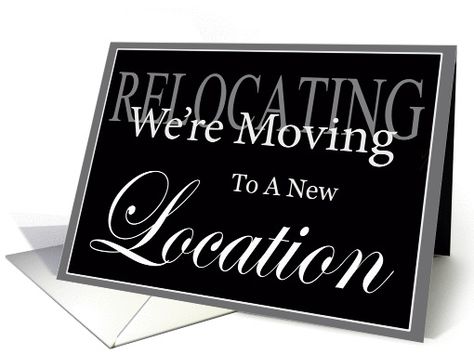 Business We're Moving Announcement Card We're Moving Announcement, Moving Business, Moving Announcement, We're Moving, Moving Announcements, Announcement Cards, Salon Decor, Grow Business, Social Media Tips