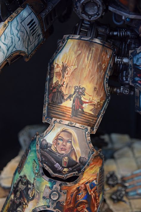 Warhammer Freehand, Warhammer Tabletop, Modelling Ideas, Painting Hobby, Warhammer Painting, Adepta Sororitas, Dnd Minis, Warhammer Figures, Painting Miniatures