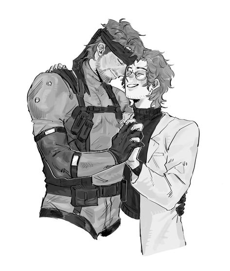 Solid Snake Otacon, Snake And Otacon Mgs, Otasune Fanart, Snake X Otacon, Otacon Mgs, Snake Metal Gear, Metal Gear Series, Solid Snake, Metal Gear Rising