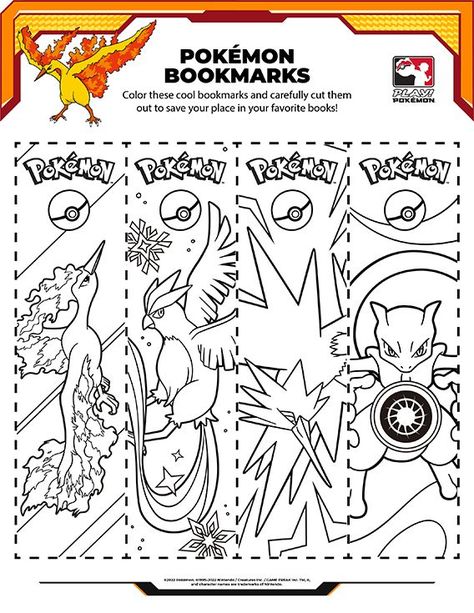 Cut out and color these Pokémon bookmarks, and use them to save your spot in your favorite books! Pokemon Bookmarks Printable Free, Pokemon Bookmarks Printable, Marque Page Pokemon, Pokémon Bookmark, Pokemon Activities For Kids, Pokemon Activities, Colouring Bookmarks, Pokémon Crafts, Pokemon Bookmark