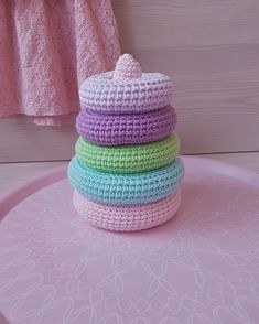 Crocheted Hats, Free Toys, Crochet Baby Toys, Toy Crochet, Stacking Toys, Crochet Lovers, Diy Knitting, Crochet Toys Patterns, Knitted Toys