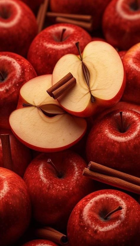 Red Apple Aesthetic, Fruit Wallpaper Photography, Aesthetic Fruits, Apples Photography, Apple Christmas, Plum Fruit, Fruit Picture, Fruit Wallpaper, Fruit Photography