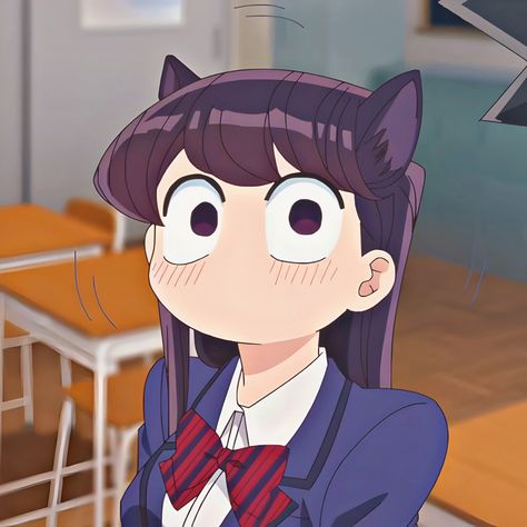 Cute Aesthetic Pfps, Komi Icon, Feeling Silly, Cant Communicate, Random Pfp, Komi-san Wa Komyushou Desu, Komi Cant Communicate, Komi San, Dark Wallpaper Iphone