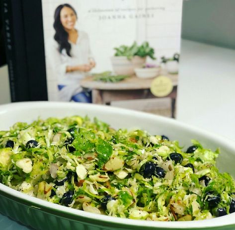 Fresh Side Dishes, Brussel Sprouts Salad, Fixer Upper Welcome Home, Joanna Gaines Recipes, Magnolia Press, Silos Baking Co, Brussels Sprout Salad, Magnolia Network, Joanna Gaines Magnolia