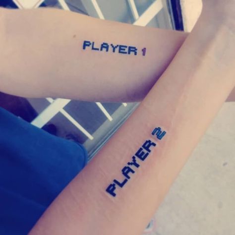 Brother Sister Tattoo Sibling, Brother Sister Tattoos, Bro Tattoos, Tattoos Family, Inside Of Arm Tattoo, Cousin Tattoos, Brother Sister Tattoo, 16 Tattoo, Brother Tattoos