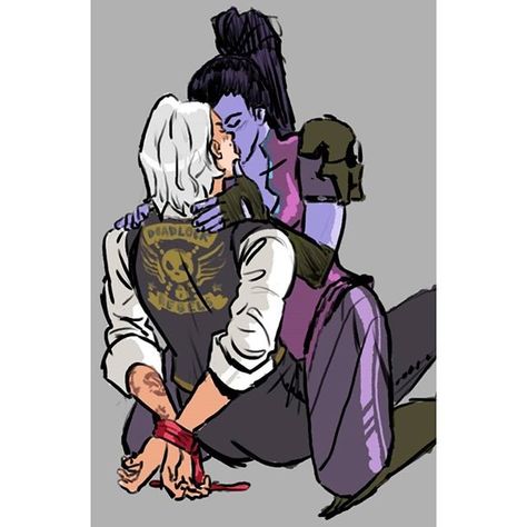 Ash X Widowmaker, Ouihaw Fanart, Sombra Overwatch, Overwatch Fanart, Cartoon Ships, Overwatch Comic, Overwatch Fan Art, Overwatch 2, Drawing Prompt