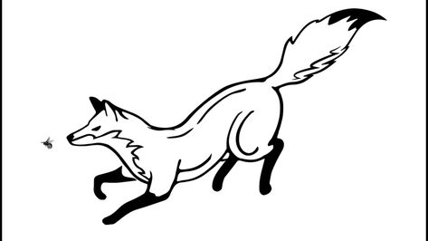 Fox Running Tattoo, Running Fox Tattoo, Hare Tattoo, Personal Tattoos, Fox Vector, Fox Running, Fox Silhouette, Running Tattoo, Hand And Finger Tattoos