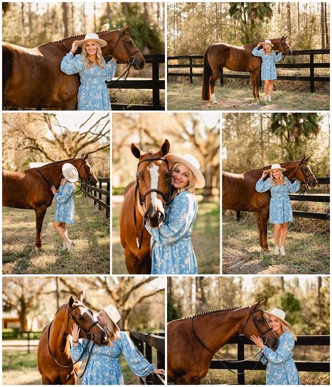 Poses With A Horse, Pictures With Horses Ideas, Pictures With Horses Photography Ideas, Horse Christmas Photoshoot, Photo Session With Horse, Fall Horse Senior Pictures, Horse And Owner Photoshoot, Senior Picture Ideas With Horses, Horse And Human Photography