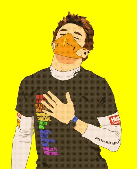 ig: @_issa.art Animated Photos, F1 Art, Lando Norris, Formula One, Formula 1, Minecraft, Fan Art, Fan, Pins