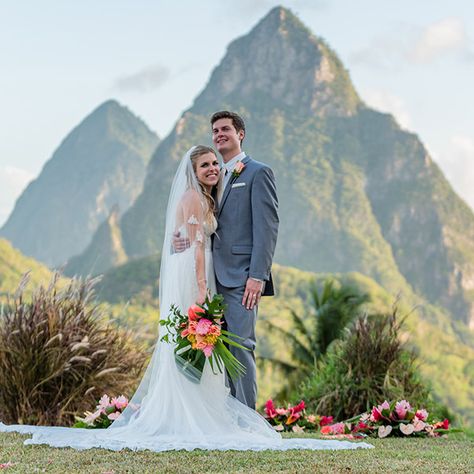 At Lucia Wedding, St Lucia Wedding, St Lucia Weddings, Caribbean Beach Wedding, Destination Wedding Cost, Destination Wedding Caribbean, Exotic Wedding, Wedding Destinations, Caribbean Wedding